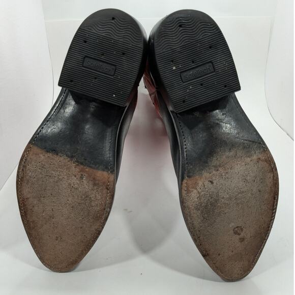 Drews Boots 18" Tall Buckaroo Cowboy Boots 9E Red Black - Picture 7 of 11